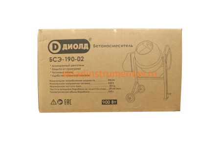 Бетоносмеситель ДИОЛД БСЭ-190-02 10201250