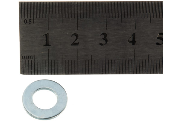 Шайба ЗУБР DIN 125A, 8 мм, 25 штук, оцинкованная 303806-08