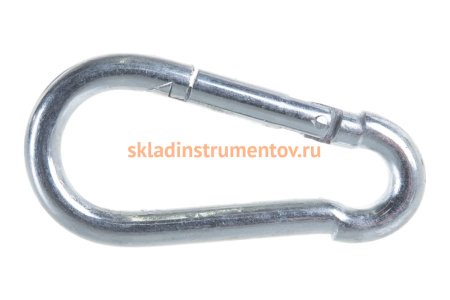 Карабин ЗУБР DIN 5299С, 8мм, 1 шт, оцинкованный, 304546-08