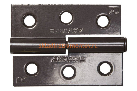 Дверная разъемная петля STAYER Master цвет коричневый правая 65 мм 37613-65-3R