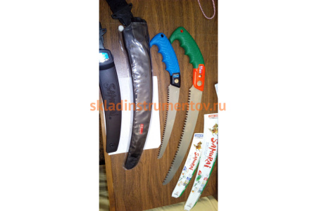 Пила с изогнутым полотном в чехле, с поясным креплением SAMURAI GCM-210-MH