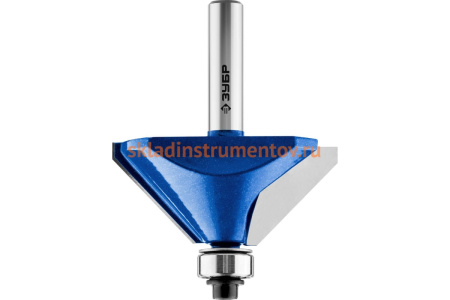 Фреза кромочная калевочная фасочная №9 ПРОФЕССИОНАЛ (50.8х23х66.5 мм; угол 45 град; хвостовик 8 мм) Зубр 28711-50.8