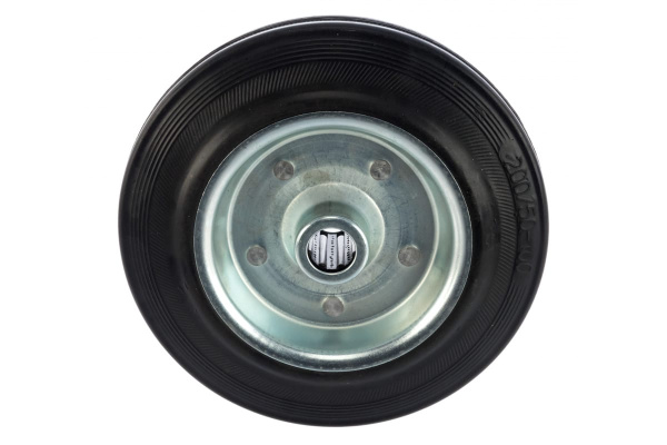 Колесо (200 мм; г/п 185 кг; резина/металл; игольчатый подшипник) ЗУБР 30936-200