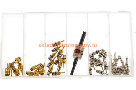 Набор золотников для кондиционера R12/R134A, 51шт JTC-JW0878