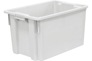 Морозостойкий сплошной ящик Тара.ру 600х400х350 мм, белый 05342