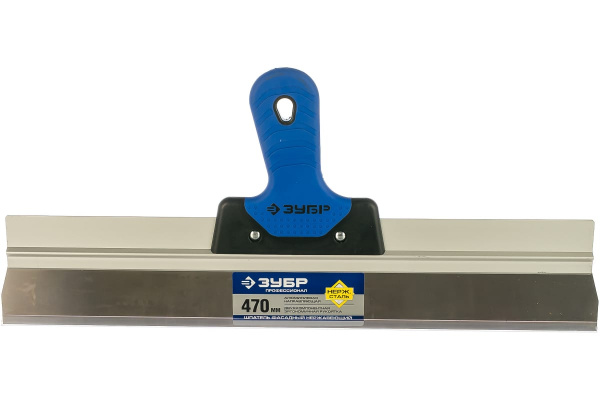 Фасадный нержавеющий шпатель 2к ручка. 470мм ЗУБР ПРОФЕССИОНАЛ 10049-47_z03