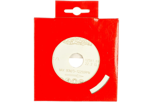 Диск алмазный сплошная кромка C/L по керамической плитке (125х22.2 мм) MESSER 01-21-125