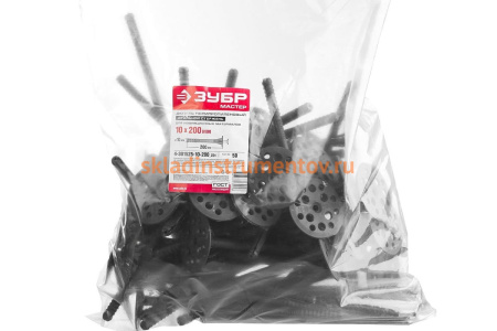 Дюбель для изоляционных материалов ЗУБР 10 x 200 мм, 50 шт, 4-301525-10-200_z01