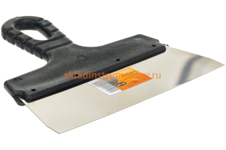 Шпатель, нержавеющая cталь, пластиковая рукоятка 200мм Вихрь 73/3/2/20