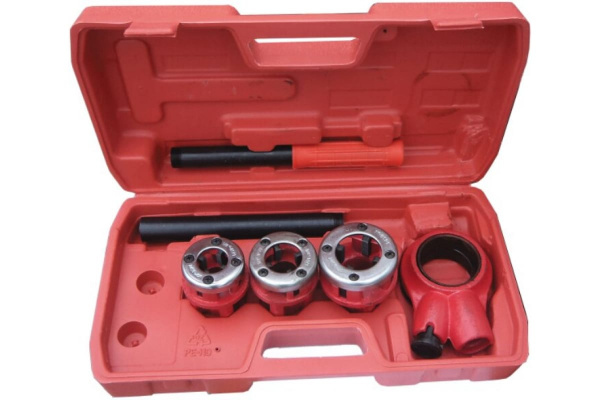 Набор для нарезания трубной резьбы, пластмассовый кейс РемоКолор 43-7-000