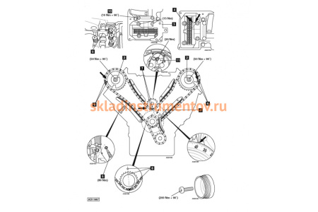 Набор фиксаторов ГРМ AIST MERCEDES-BENZ для M112M113 67230305 00-00012887 Набор фиксаторов ГРМ AIST MERCEDES-BENZ для M112M113 67230305 00-00012887