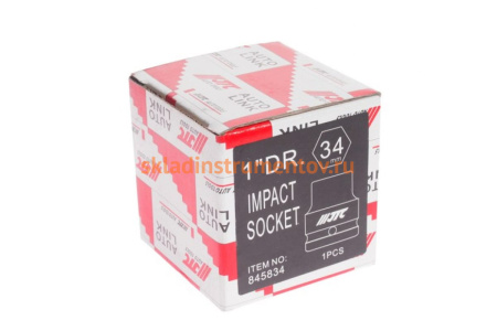 Головка торцевая 1” 34 ударная L=62мм JTC 845834