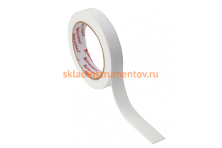 Клейкая двухсторонняя лента BRAUBERG 19 мм х 3,5 м, на вспененной основе, 1 мм, прочная 228326