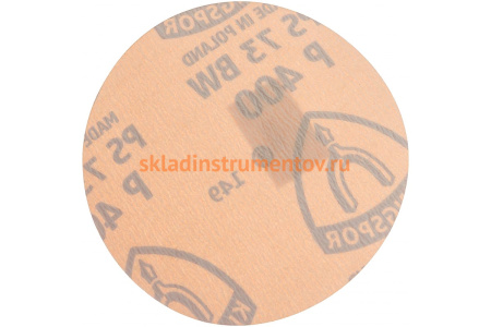 Круг шлифовальный на липучке для обработки красок, лаков и шпаклевок (125 мм; Р400) KLINGSPOR 302104