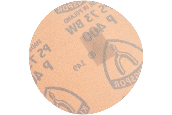 Круг шлифовальный на липучке для обработки красок, лаков и шпаклевок (125 мм; Р400) KLINGSPOR 302104