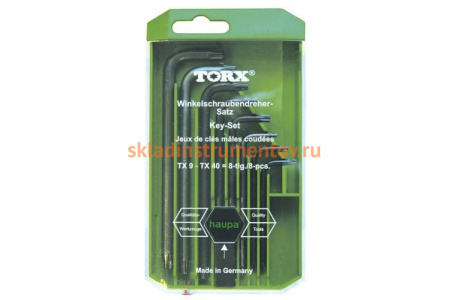 Набор штифтовых ключей Tx 8шт HAUPA 100941