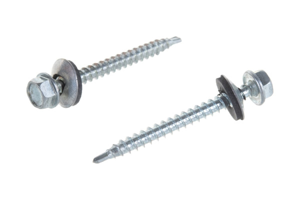 Саморезы Зубр для крепления кровельных материалов к деревянной обрешетке, оцинкованные, 4,8x50мм, 250шт 4-300315-48-050