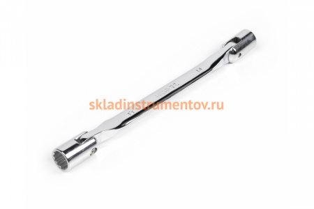 Торцевой шарнирный хромированный ключ HORTZ 13х14 HOR 352137