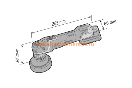 Умная аккумуляторная полировальная машина FLEX PXE 80 10.8-EC/2.5 Set 418102
