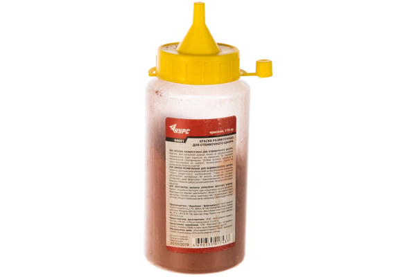 Краска разметочная для отбойного шнура 115 г красная КУРС 04691