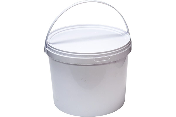 Круглое белое ведро с крышкой и пластиковой ручкой Тара.ру 11.5 л 03264