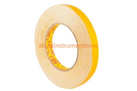 Клейкая двухсторонняя лента на вспененной основе РемоКолор 19мм х 10м 49-5-019