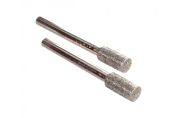 Алмазные мини-шарошки Зубр диаметр 4.8x10x3.2 мм длина 38 мм 2 шт. 35920