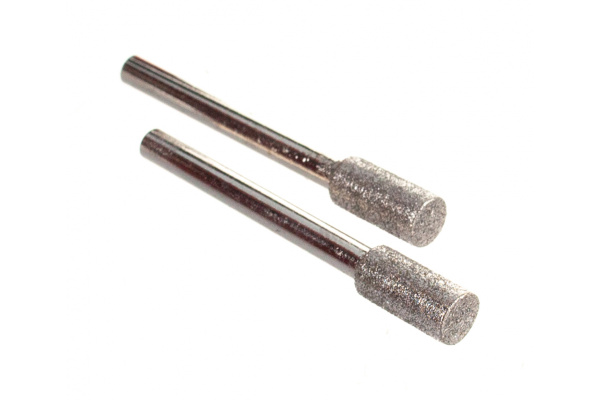 Алмазные мини-шарошки Зубр диаметр 4.8x10x3.2 мм длина 38 мм 2 шт. 35920