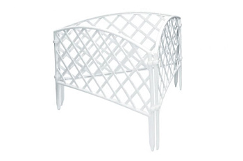 Белый декоративный забор MATRIX Плетенка 285 х 442 мм 65021