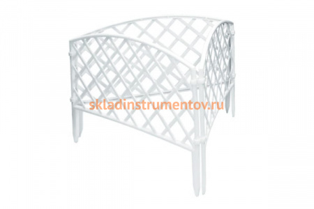 Белый декоративный забор MATRIX Плетенка 285 х 442 мм 65021