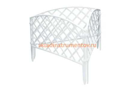 Белый декоративный забор MATRIX Плетенка 285 х 442 мм 65021