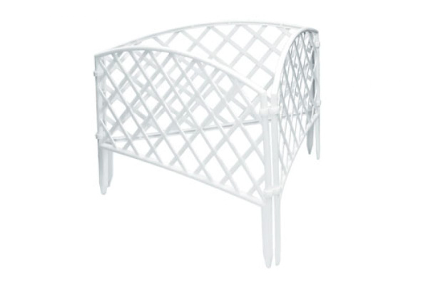 Белый декоративный забор MATRIX Плетенка 285 х 442 мм 65021