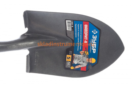 Лопата Зубр ФАВОРИТ-А автомобильная деревянный черенок с рукояткой Проф 4-39504_z01