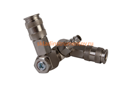 Разветвитель пневматический с вращающимися соединениями ( 2 выхода рапид EURO) WIEDERKRAFT WDK-83RLL