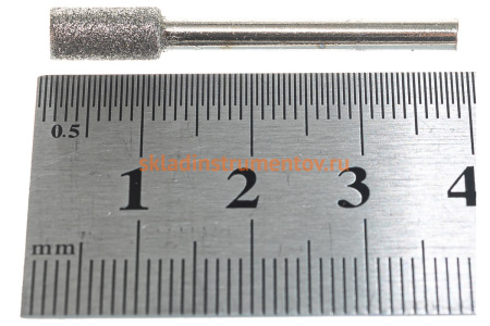 Алмазные мини-шарошки Зубр диаметр 4.8x10x3.2 мм длина 38 мм 2 шт. 35920