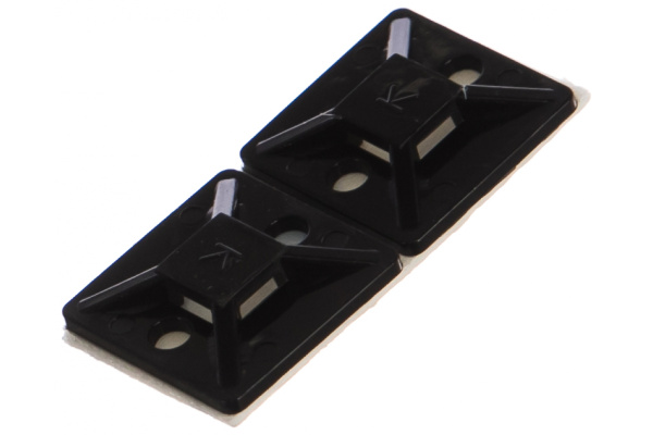 Самоклеющаяся площадка Haupa черная до 3.6 мм 19x19 мм клейкая основа 3M 100 шт. 262161