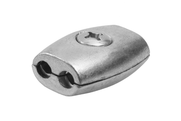 Зажим троса "Бочонок" 2 шт. (4 мм; ТФ6) Зубр 4-304456-04