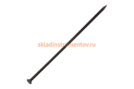 Фосфатированный саморез с мелкой резьбой по дереву/металлу Зубр PH2 4,8x152 мм 6 шт 300016-48-152