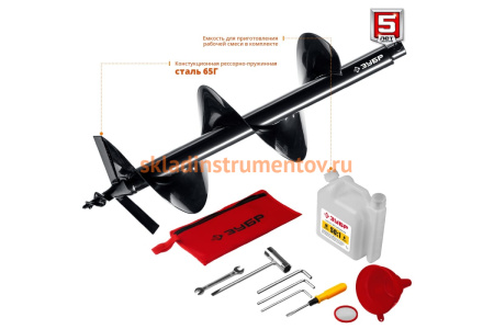 Мотобур со шнеком Зубр МБ2-300 Н