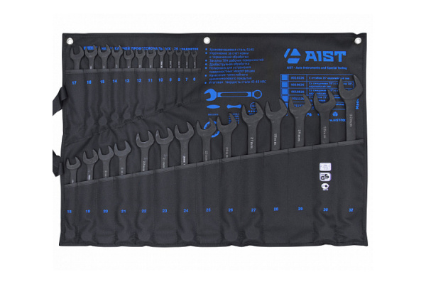 Набор комбинированных удлиненных ключей AIST 26 предметов 0011126 00-00014686