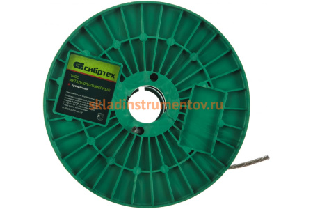 Металлополимерный трос СИБРТЕХ прозрачный ПР-5,0 47639 Металлополимерный трос СИБРТЕХ прозрачный ПР-5,0 47639