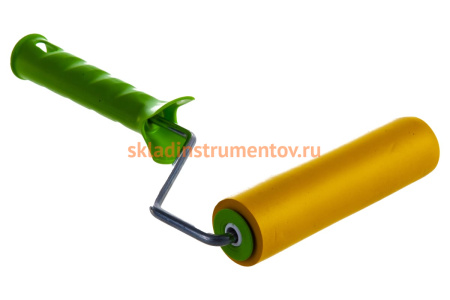 Прижимной резиновый валик с ручкой, 150 мм, D ручки - 6 мм СИБРТЕХ 81033
