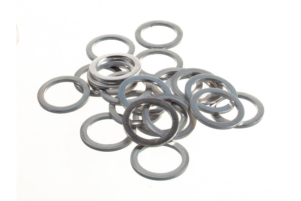 Набор алюминиевых шайб JTC размер: толщина 1.5, внутр. д. 16.4, наружн. д. 21.8 50 шт. 2016A