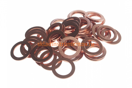 Медная шайба JTC 14.0х20.0х1.0, 25 шт. INF.29.1420-1.0