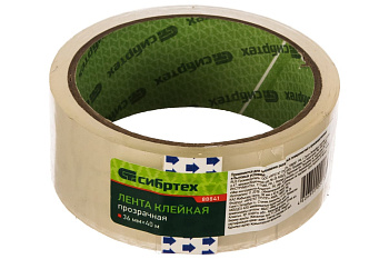 Клейкая лента СИБРТЕХ 36ммх40м прозрачный 88841