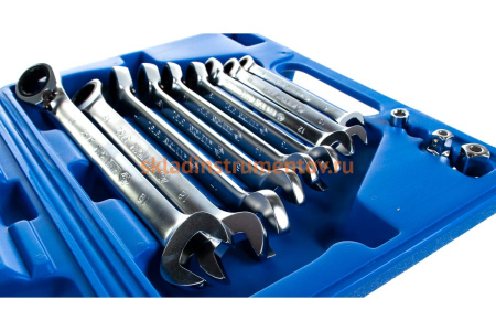 Набор комбинированных трещоточных ключей (8-19 мм, 13 предметов) KING TONY 13213MR