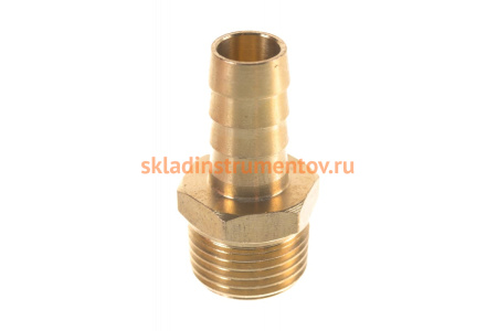 Штуцер пневматический (1/2"M - елочка 12 мм) ЭВРИКА ER-MH08/08