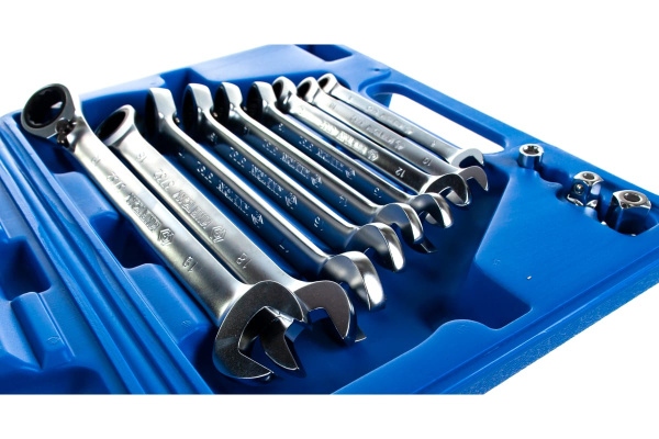 Набор комбинированных трещоточных ключей (8-19 мм, 13 предметов) KING TONY 13213MR