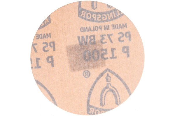 Круг шлифовальный на липучке для обработки красок, лаков и шпаклевок (125 мм; Р1500) KLINGSPOR 312647