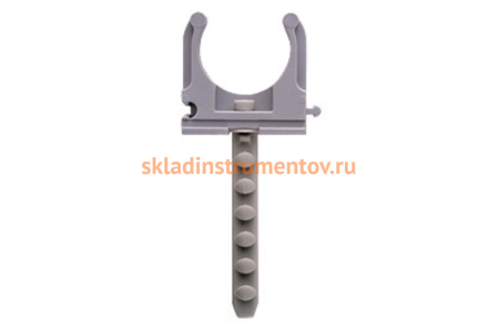 Скоба-держатель для металлопластиковых труб в комплекте с дюбелем 6 шт. (20 мм) Зубр 4-44956-20